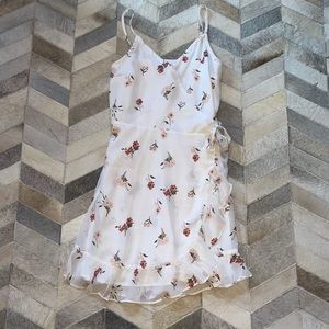 Hollister white floral dress